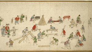 Scènes de rue en temps de paix - Zhu Yu