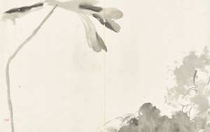 Paysages et fleurs, album de six feuilles