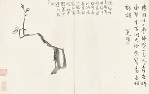 Paysages et fleurs, album de six feuilles