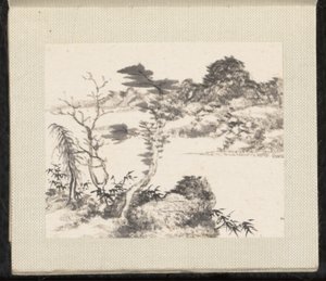 Paysages miniatures, datables de 1751-54 (album de huit feuilles ; encre et couleur sur papier) - Zongcang Zhang