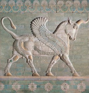 Taureau ailé, perse, de Suse, dynastie achéménide, c.500 av. J.-C.