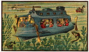 Un bus sous-marin, vers 1910