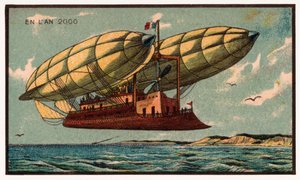 Un zeppelin, vers 1910