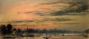 Lueur deux heures après le coucher du soleil - Frederick (attr. to) Barnard