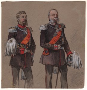 Alexandre II de Russie et Guillaume II de Prusse - . .