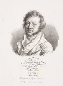 Andre-Marie Ampere, physicien et mathématicien français, vers 1820