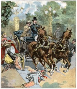 Accident de fiacre à Paris