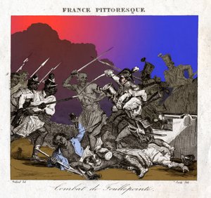 Combat à Madagascar, vers 1850 - . .