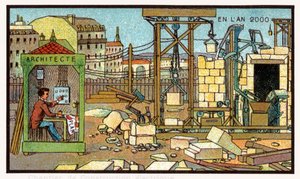 Chantier de construction, vers 1910 - . .