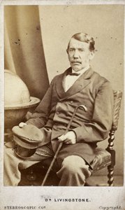 David Livingstone, missionnaire et explorateur écossais, vers 1860