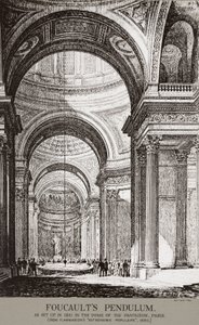Démonstration du pendule de Foucault au Panthéon, Paris, France - Frederick (attr. to) Barnard