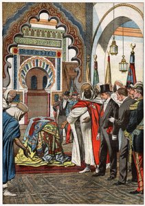 Émile Loubet dans la mosquée Sidi Boumediene, Tlemcen