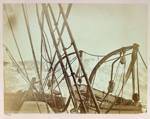 Expédition en Arctique (1875-1876) du capitaine George Nares (1831-1915) : Alert échoué dans la baie de Shift Rudder - Frederick (attr. to) Barnard