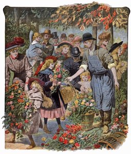 Distribution de fleurs - . .