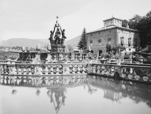 Fontaine principale à la Villa Lante à Bagnaia, en périphérie de Viterbo - Henry Charles Fehr