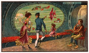Sur un sous-marin géant, vers 1910 - . .
