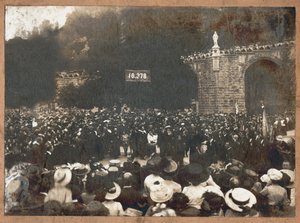 Pèlerinage de Lourdes, 1910 (photo n/b)