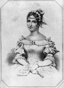 Portrait de Laura Cinti-Damoreau (1801-1863), soprano française, lithographie