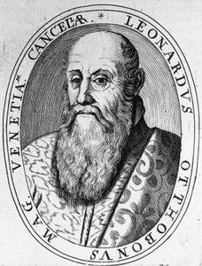 Portrait de Leonardo Ottoboni (16e-17e siècle), Grand Chancelier de Venise, gravure