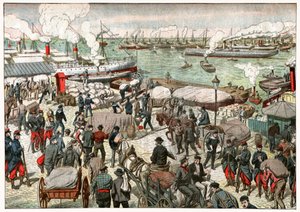 Retour au travail dans le port de Marseille - . .