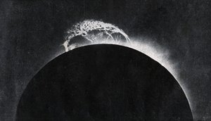 Éruption solaire photographiée en 1929 (impression) - . .