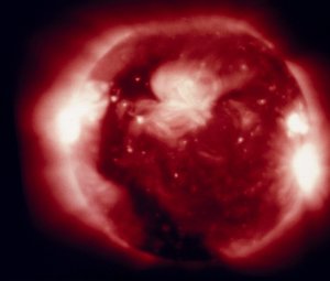 Le Soleil, photographié en rayons X par Skylab
