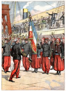 Le troisième régiment de zouaves à Marseille