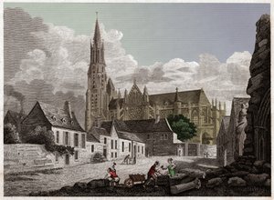 La cathédrale de Senlis. vers 1840