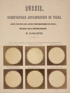 Le soleil, photographié avec un héliographe Dallmeyer, Vilnius, Lituanie - Frederick (attr. to) Barnard