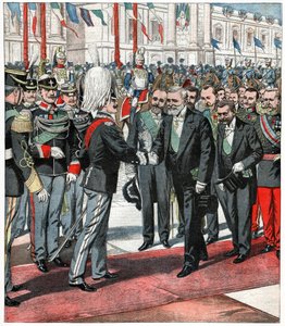 Victor Emmanuel III et Émile Loubet