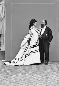 Vittorio Emanuele II avec Rosa Vercellana, comtesse de Mirafiori