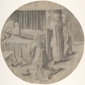Haman implore Esther pour sa Vie - Circle of Pseudo Aert Ortkens