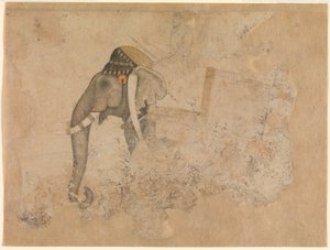 Hashim. Éléphant et Cavalier. vers 1640 Metropolitan Museum of Art, New-York - Hashim