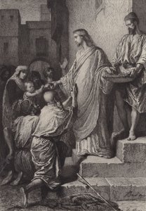 Aumône - after Albert Robida