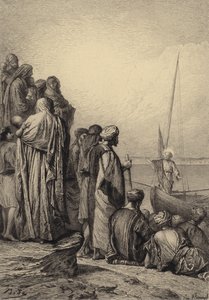 Jésus enseigne dans un bateau
