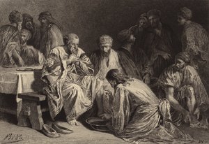 Jésus lavant les pieds des Disciples