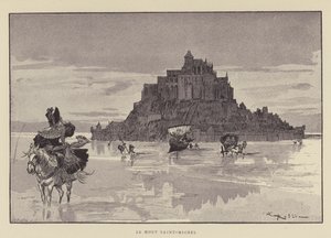 Le Mont Saint-Michel - after Albert Robida