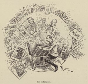 Les estampes - after Albert Robida