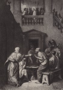 Le reniement de Pierre - after Albert Robida