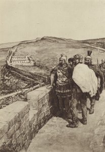 Un général observe depuis le mur d