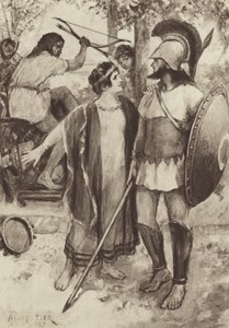 Une scène à un festin étrusque - after Amedee Forestier