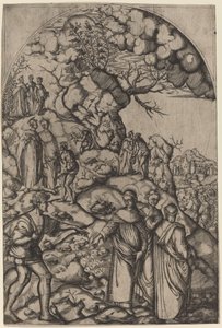 Saint Filippo Benizzi guérissant un mendiant - after Andrea del Sarto