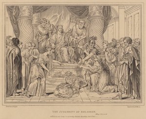 Le jugement de Salomon, 1 Rois - after Antoine Coypel