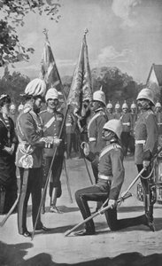 Le Roi Édouard Présentant les Couleurs aux Royal Welsh Fusiliers, 16 août 1880