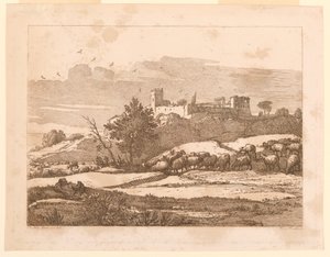 Paysage avec un château