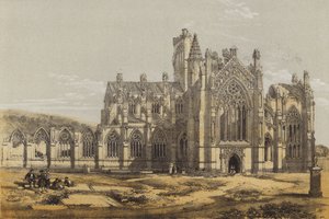 Abbaye de Melrose, vue du sud