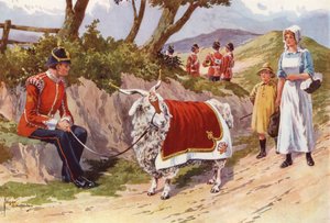 Billy, la chèvre de compagnie du Welsh Regiment