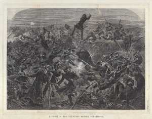 Combat dans les tranchées devant Sébastopol