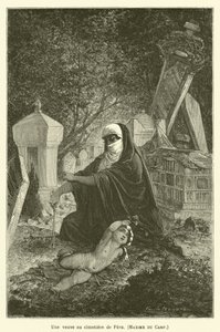 Une veuve au cimetière de Péra, Maxime du Camp