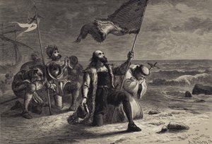 Le Débarquement de Colomb - after Felix Octavius Carr Darley